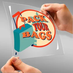 Pack Your Bags A4 StickZing