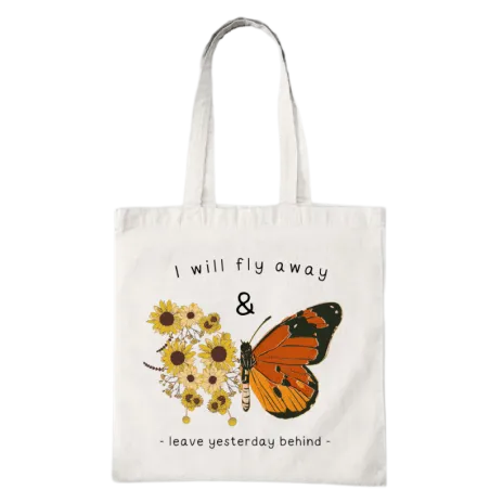 I Will Fly Away Tote Bag