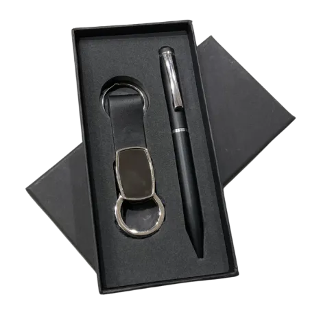 Team Emblem Key Chain And Pen Kit (Black)