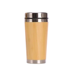 Classic Wooden Steel Mug