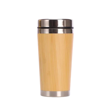Classic Wooden Steel Mug