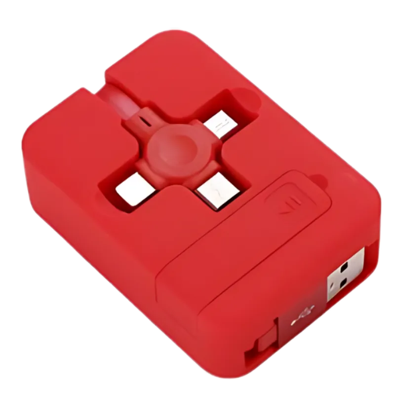 Makaron telescopic  3 in 1  Cable Extender (Red)
