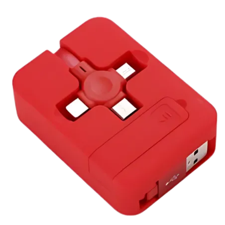 Makaron telescopic  3 in 1  Cable Extender (Red)