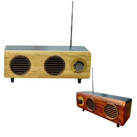 Wooden Bluetooth Speaker with FM Radio
