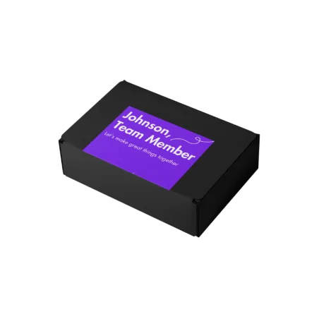 Shipping Box With Sticker