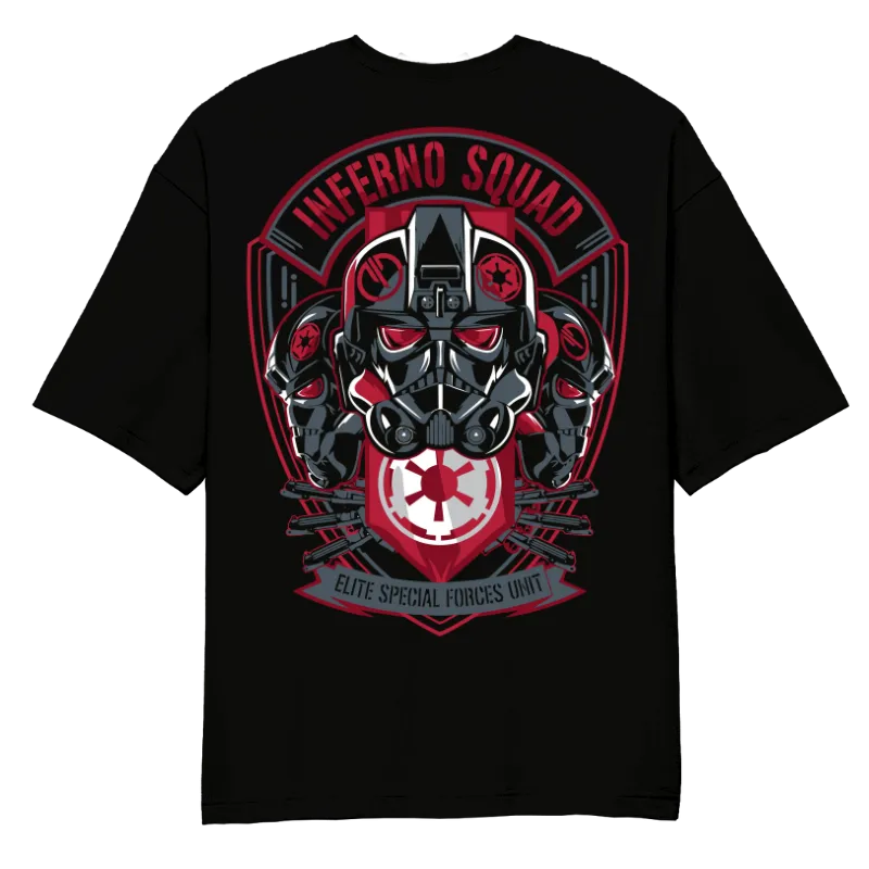 Inferno Squard Oversized T-Shirt