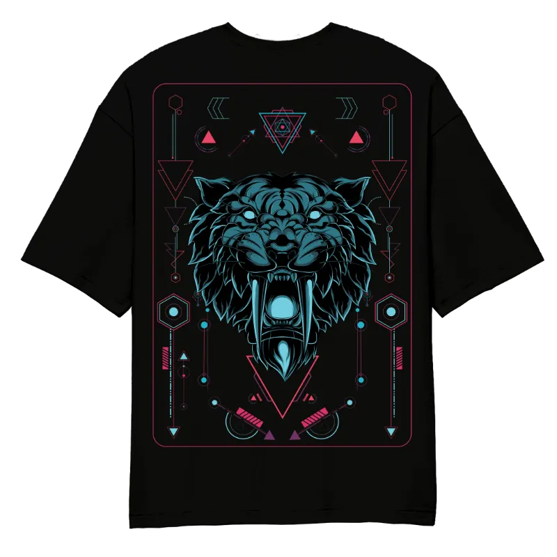 Neon Tiger Oversized T-Shirt