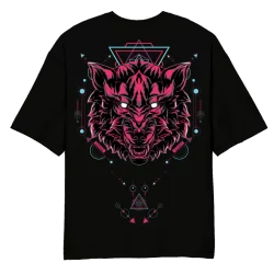 Neon Wolf Oversized T-Shirt
