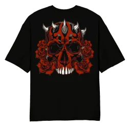 Red Skull Oversized T-Shirt