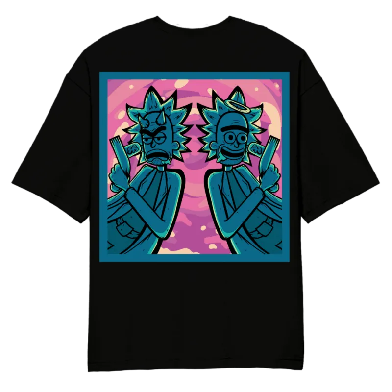 Rick Sanchez Devil Oversized T-Shirt