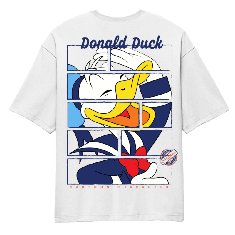 Minnie-Mouse Donald Duck Oversized T-Shirt