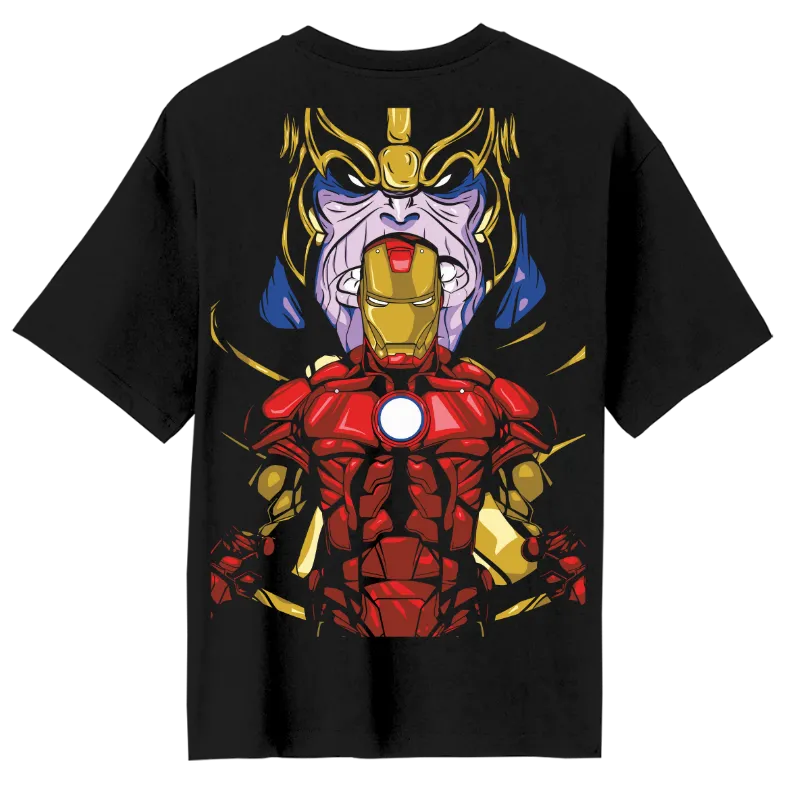 Thanos And Iron Man Oversized T-Shirt