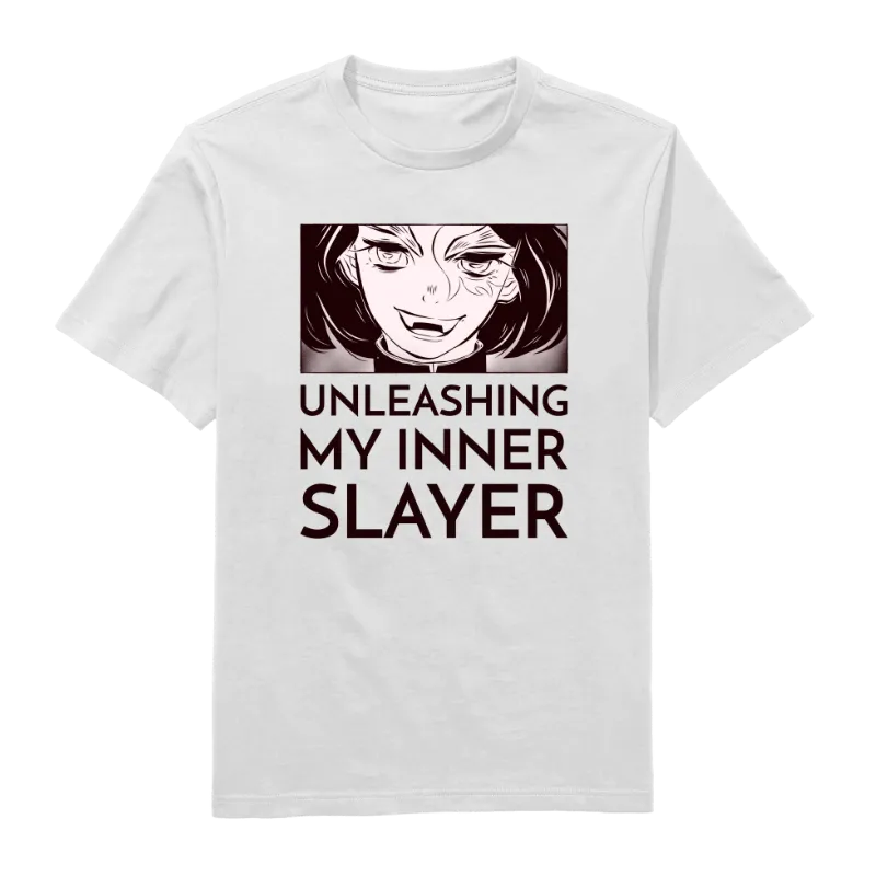 Unleashing My Inner Slayer Round Neck T-Shirt