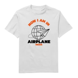 Now I Am In Airplane Round Neck T-Shirt