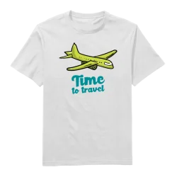 Time To Travel Round Neck T-Shirt