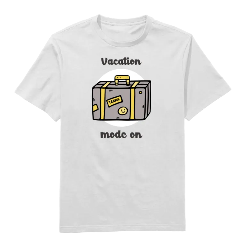 Vacation Mode Round Neck T-Shirt