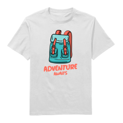 Adventure Awaits Round Neck T-Shirt