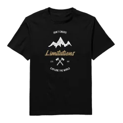 Don’t Create Limitation’s Round Neck T-Shirt