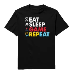 Eat Sleep Game Repeat Round...