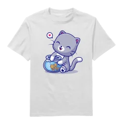 Lovely kitty Round Neck...