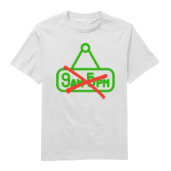 9am - 5pm Round Neck T-Shirt