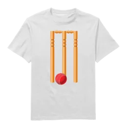 Wickets Round Neck T-Shirt