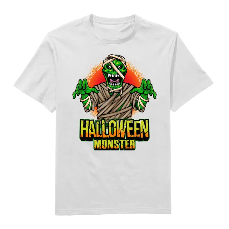 Halloween Hunter Round Neck T-shirt