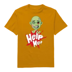 Help He! Round Neck T-Shirt