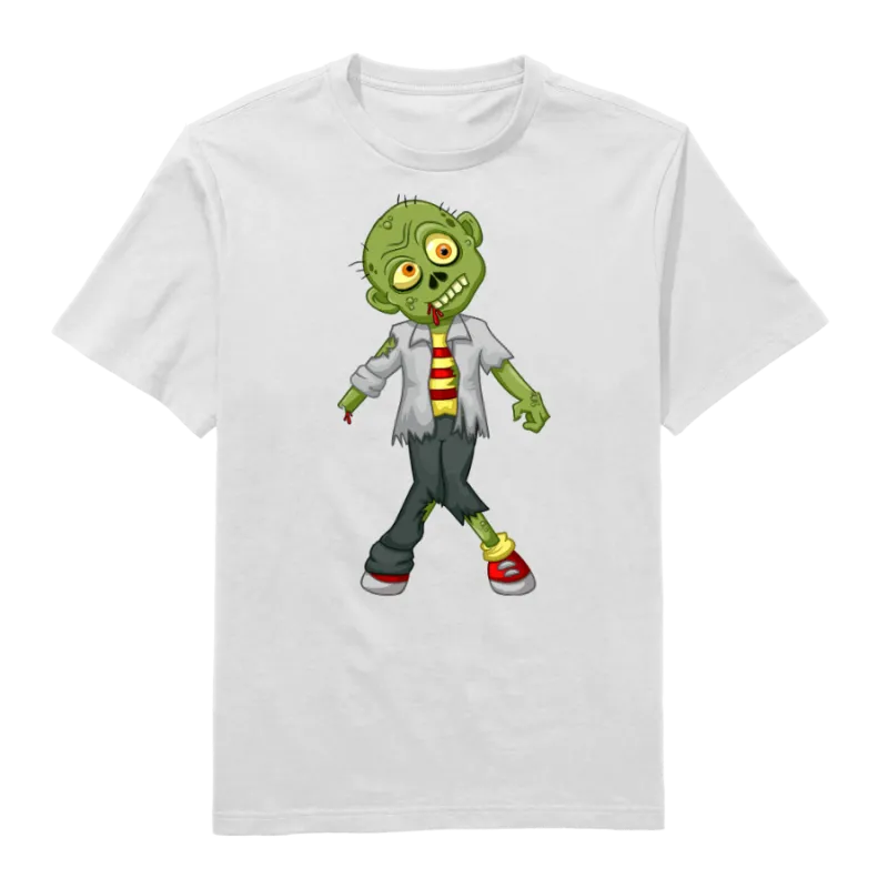 Hand Cut Zombie Round Neck T-Shirt