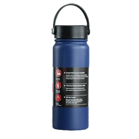Desk Dazzle Stainless Water Bottle (Navy Blue)