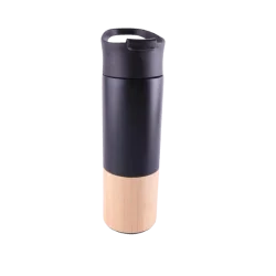 Bottom Bamboo Bottle (Black)