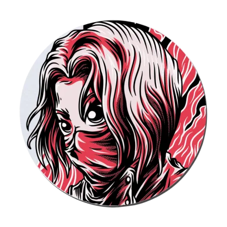 Redgirl Round Tea Coaster