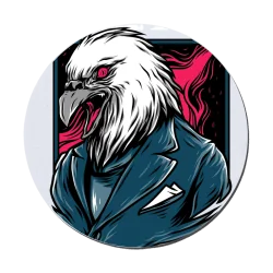Hawk man Round Tea Coaster