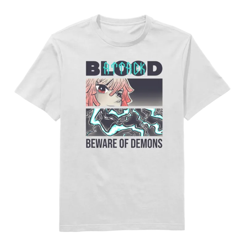 Blood attack Round Neck T-Shirt