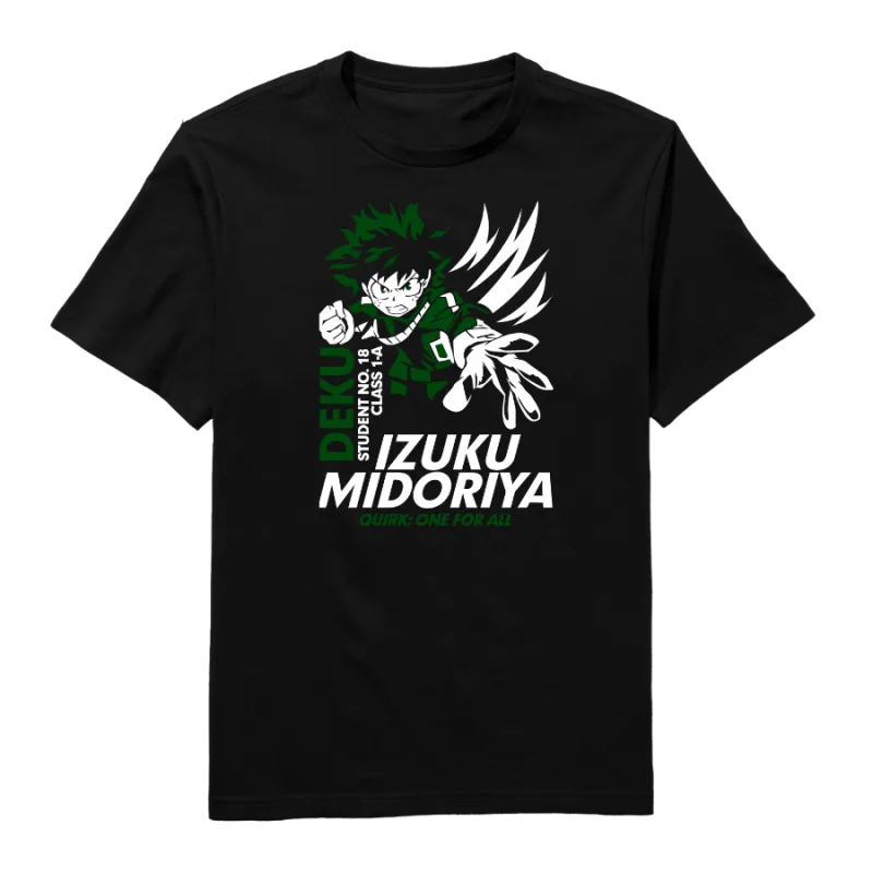 Izuku midoriya Round Neck T-Shirt