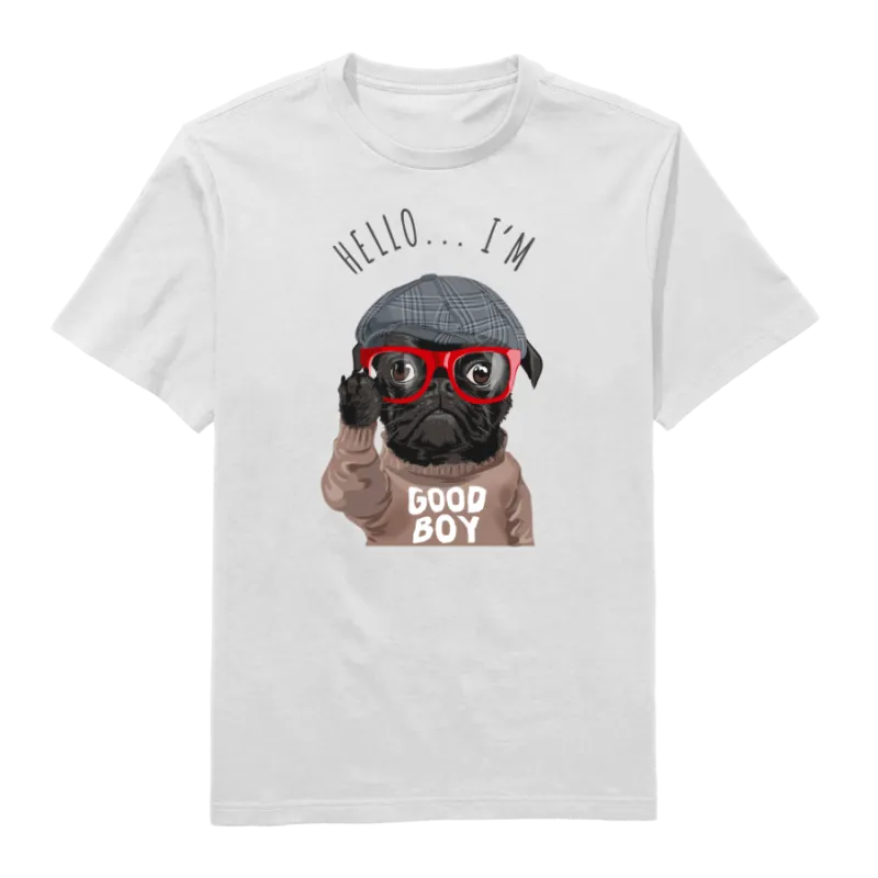 Dogs Rule, Humans Drool Round Neck T-Shirt