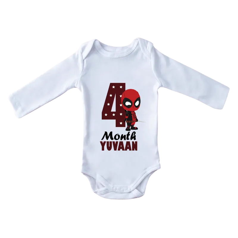 Four Month Baby Full Sleeves Onesie
