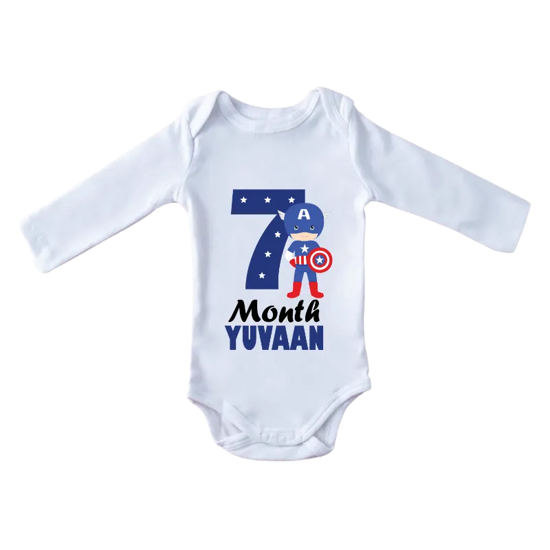 Seven Month Baby Full Sleeves Onesie