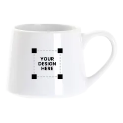 Customized Tapered White mug