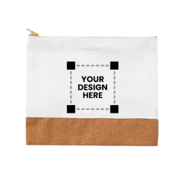 Customized linen pencil pouch