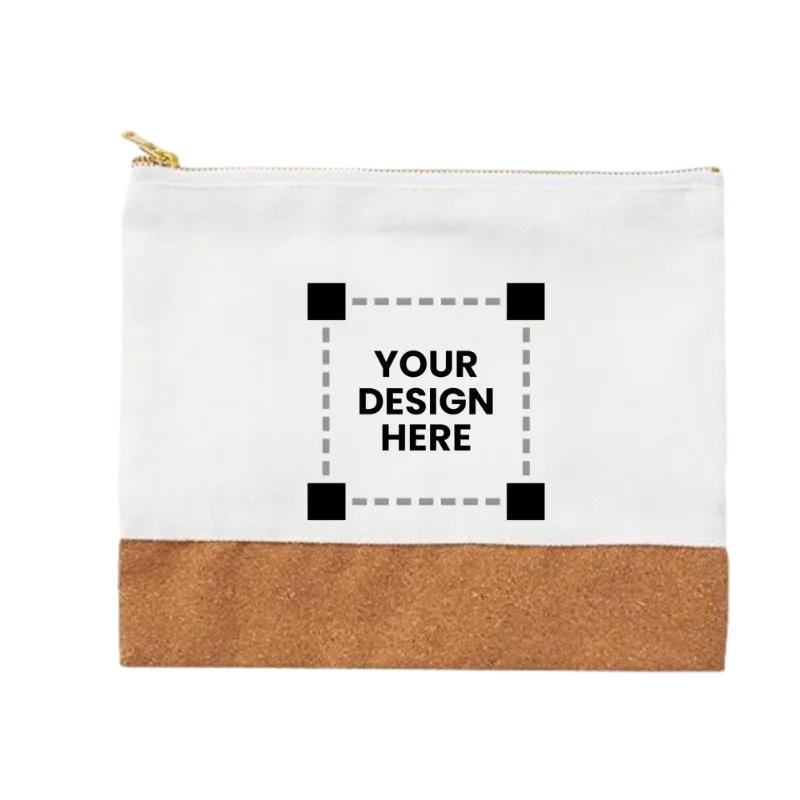 Customized linen pencil pouch