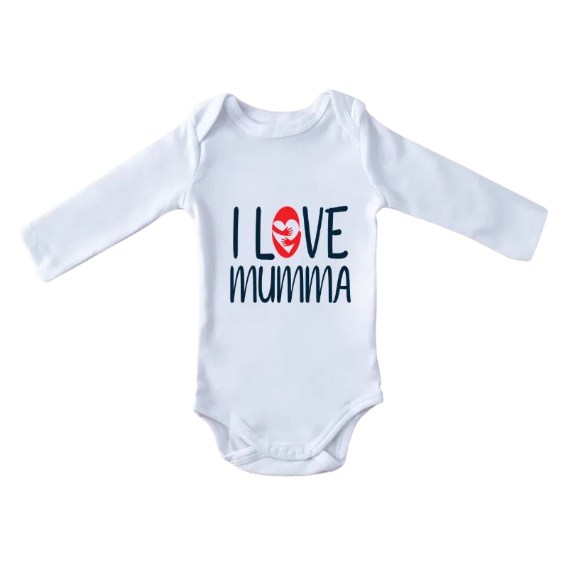 I Love Mumma Full Sleeves Baby Onesie