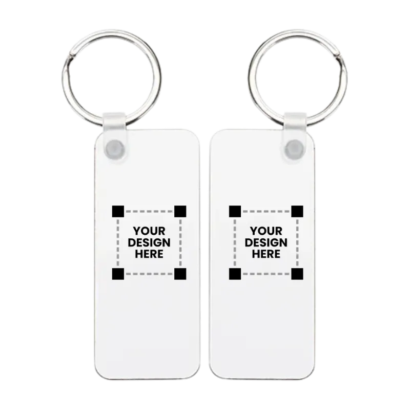Customized Hardboard Rectangular Key Ring