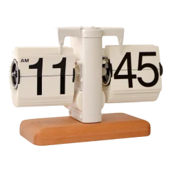 Mechanical flip  clock with...