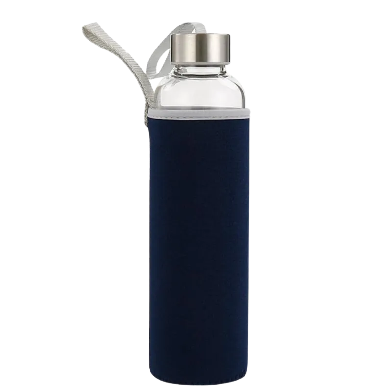 Borosilicate Glass Bottle With Silicon Pouch