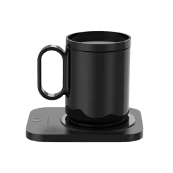Black heating electric mug