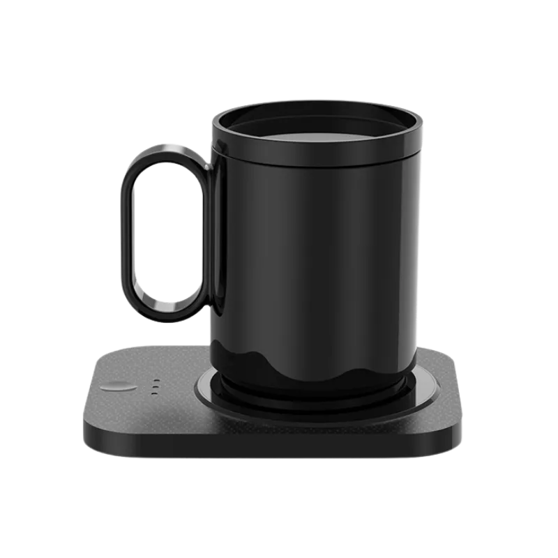 Black heating electric mug