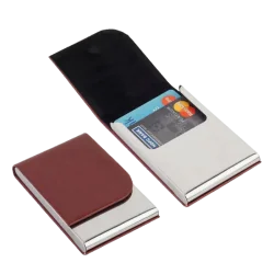 Vertical Brown Card Holder