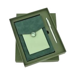 Diary and Metal pen Set (Green)