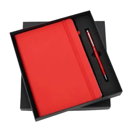 Red Elastic Pen & Diary